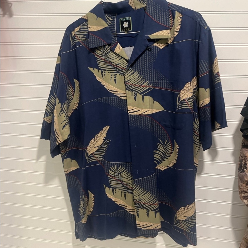 Pure silk men’s shirt